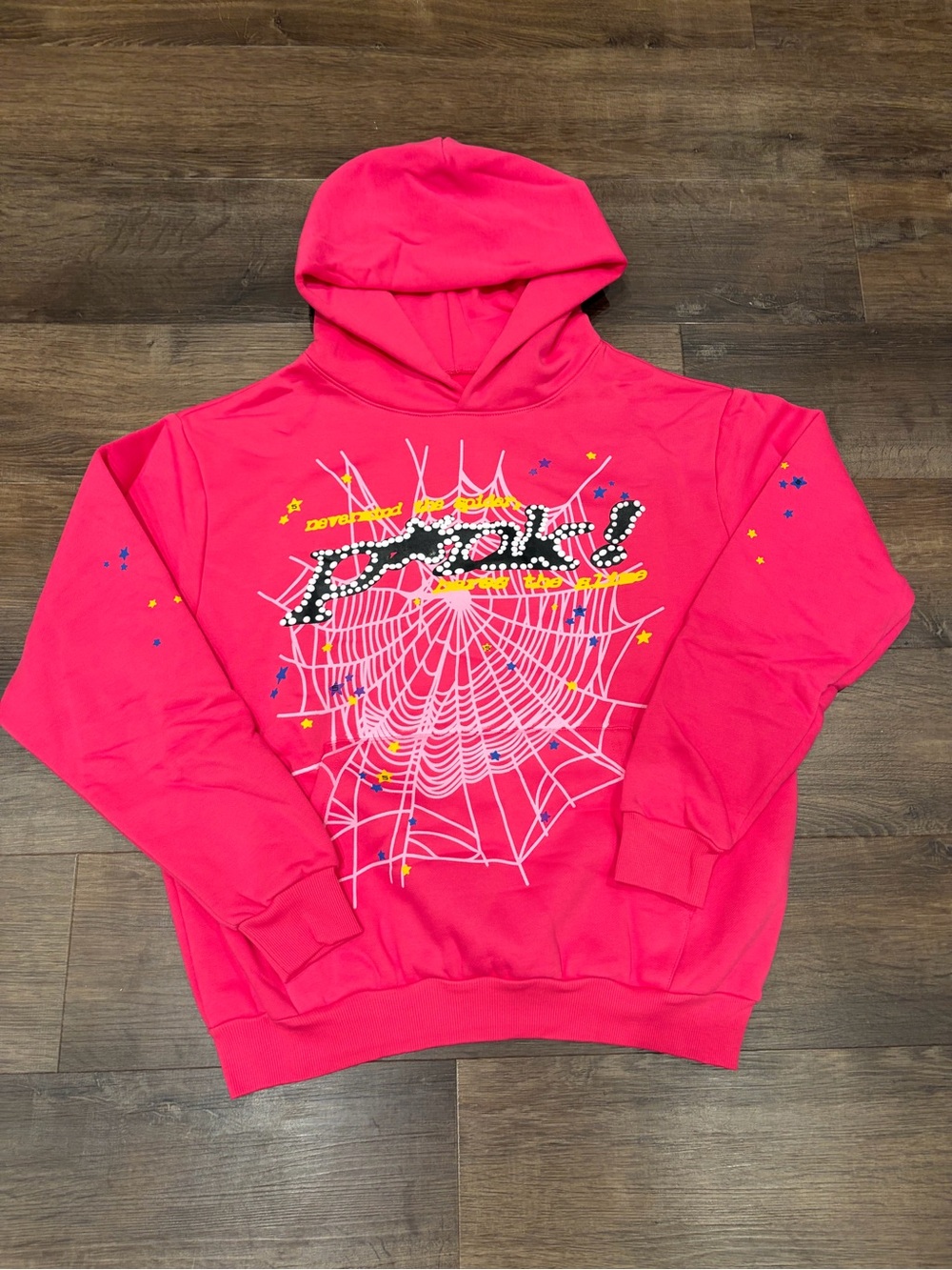 Pink spider hoodie